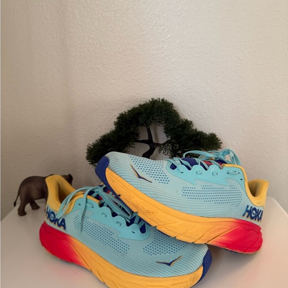 Hoka Sneakers - Light Blue and Yellow - Picture 4 of 9